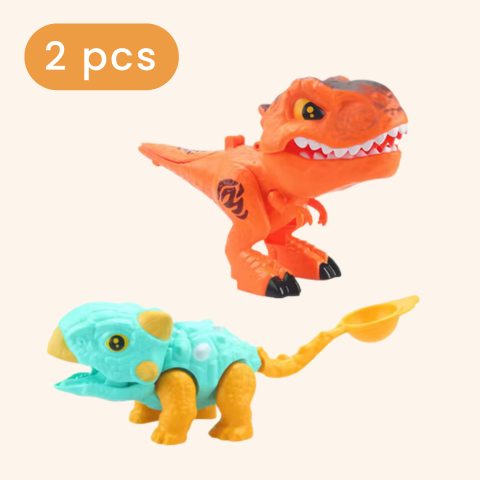 Marble Run Building Blocks Duplo-Compatible Dinosaur and Animal Add-On 2pcs
