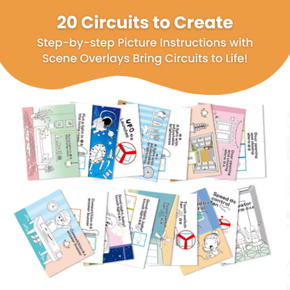 Click'n'Create ElectroBlocks Duplo-Compatible Electronic Kits for Kids 20 Circuits