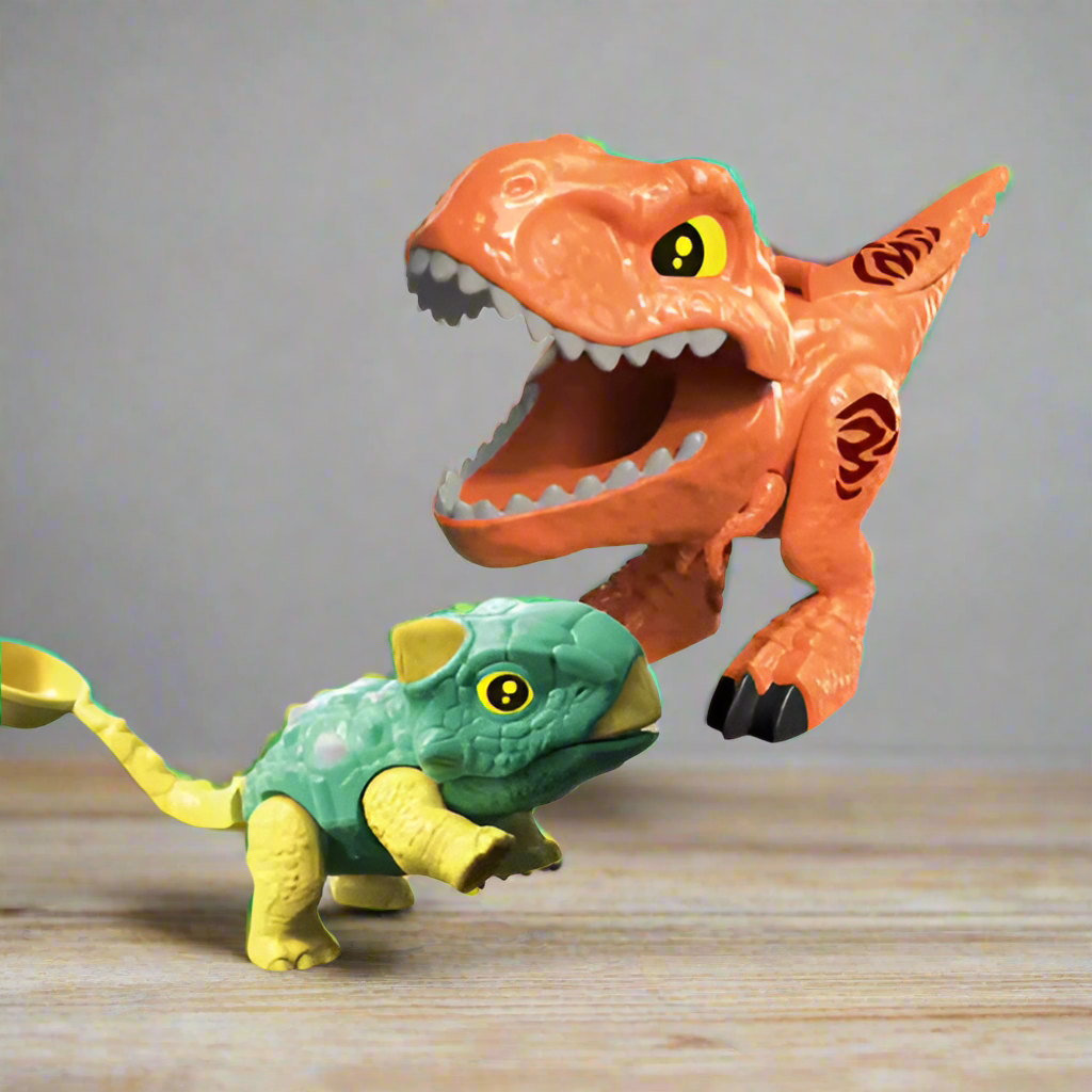 Marble Run Toy Set - Duplo-Compatible Catapult Dinosaur Ball Runs Game dinosaur figurines