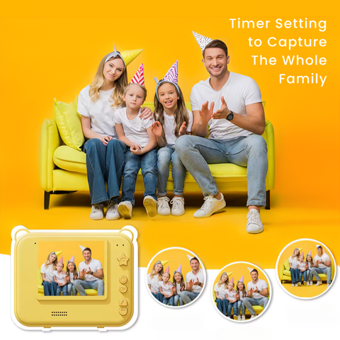 Kids Camera – Instant Print Photo, Recording & Music Player | STEM Toy Timer