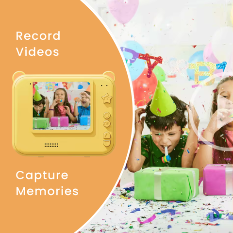 Kids Camera – Instant Print Photo, Recording & Music Player | STEM Toy Record Videos