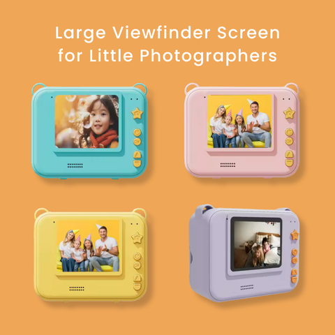Kids Camera – Instant Print Photo, Recording & Music Player | STEM Toy Viewfinder