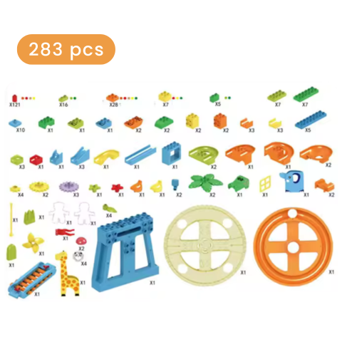 Musical Marble Run Set Feature 283 pcs
