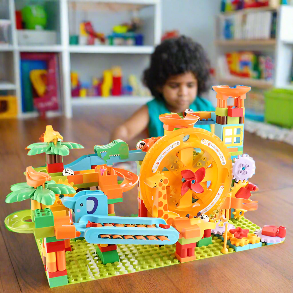 Musical Marble Run Set Feature in Action