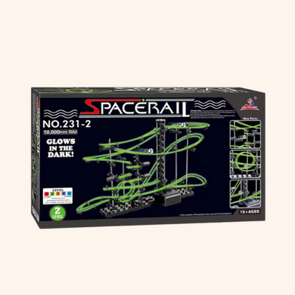 Marble Run: DIY Glow-In-The-Dark SpaceRail Marble Run Toy and Game Set Feature